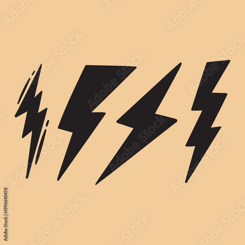 Lightning bolt energy and thunder electricity