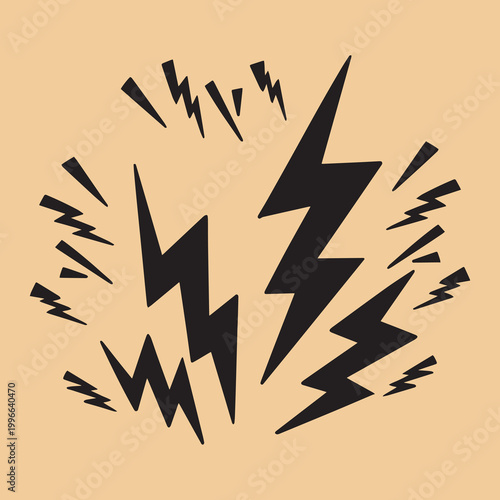 Lightning bolt energy and thunder electricity