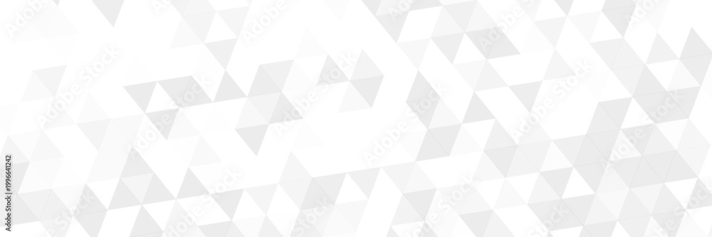 Fototapeta premium Geometric pattern with light silver triangles. Geometric modern ornament. Seamless abstract background