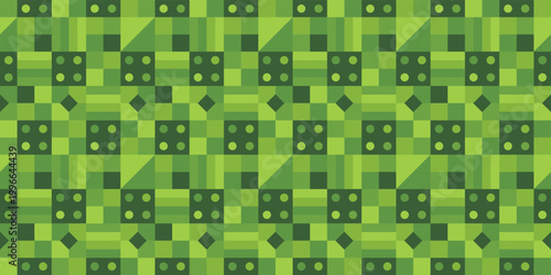 幾何学的な抽象模様のシームレスパターン