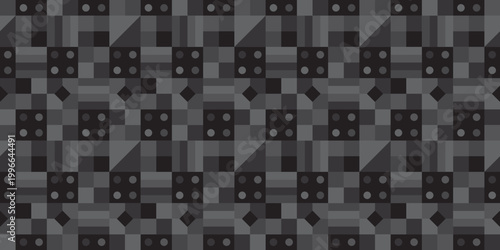 幾何学的な抽象模様のシームレスパターン