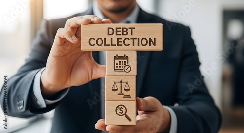 Professional Debt Collection Service Concept