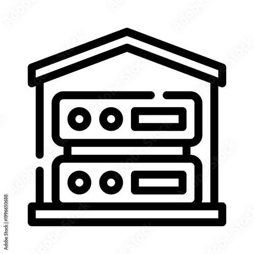 datawarehouse line icon