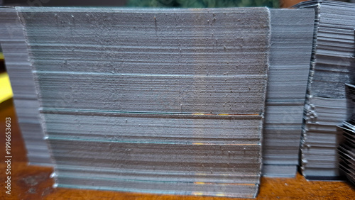 Foto stack of cardboard boxes