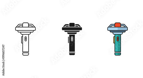 3D isometric battery charging icons with power level indicators