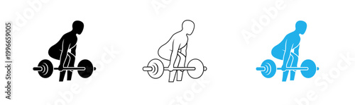 Weightlifting silhouette a minimalist representation of strength and fitness