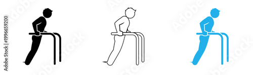 Dip exercise illustration a person performing parallel bar dips for upper body strength