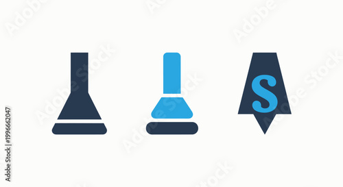 Minimalist creative design icons representing different stages or processes with creative development progression minimalist interface abstract structure planning strategy innovation