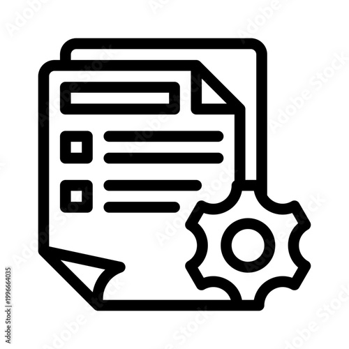 policymanagement line icon