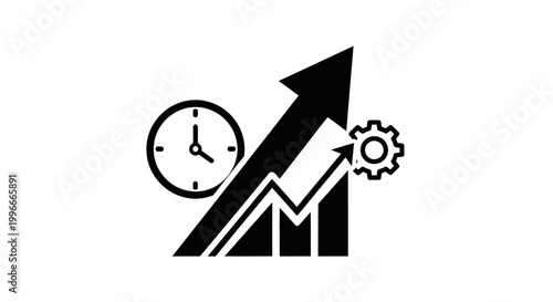 Business growth and time management concept.