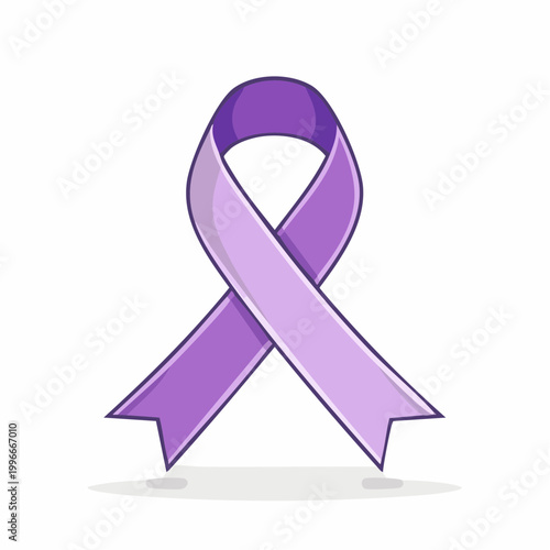 Purple Awareness Ribbon