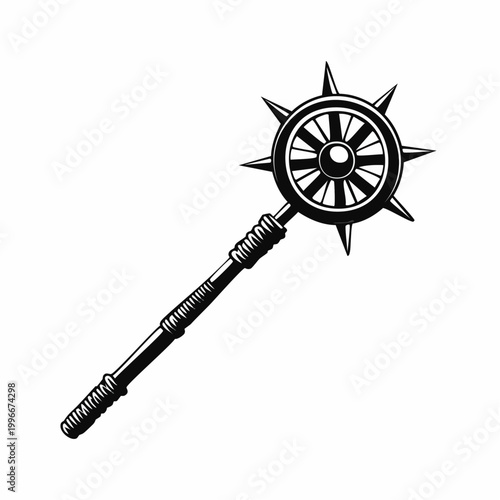 Medieval Spiked Mace Weapon Icon