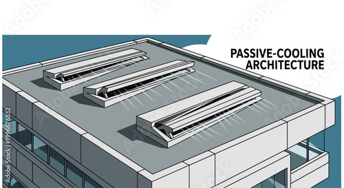 Modern Architecture Building Roof Design with Passive Structure Concept