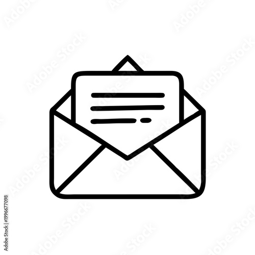Mail envelope email icon vector illustration for communication and web design