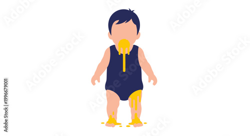 Baby Puking Animated Icon