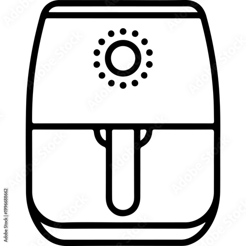 Minimalist electric hand dryer icon