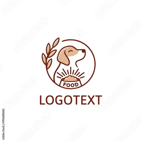 Dog and Pet Food logo vector design