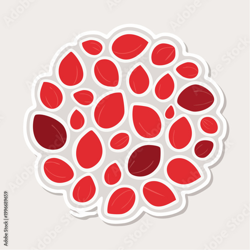 Abstract Red Blood Cells Pattern