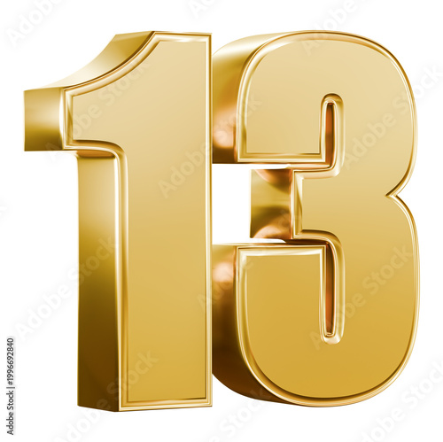 Photos Gold 3D number 13