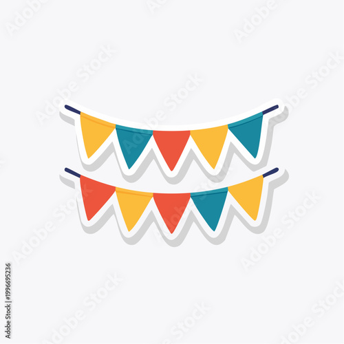 Colorful Bunting Flags Garland