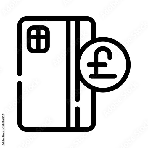 pound line icon