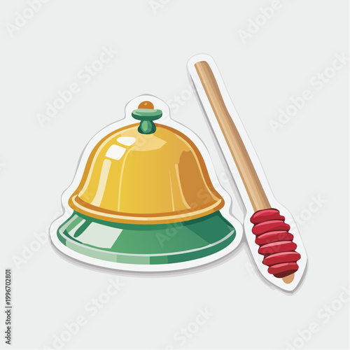 Service Bell and Honey Dipper