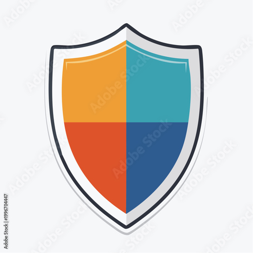 Free Download Colorful Shield Icon - GFXLoad