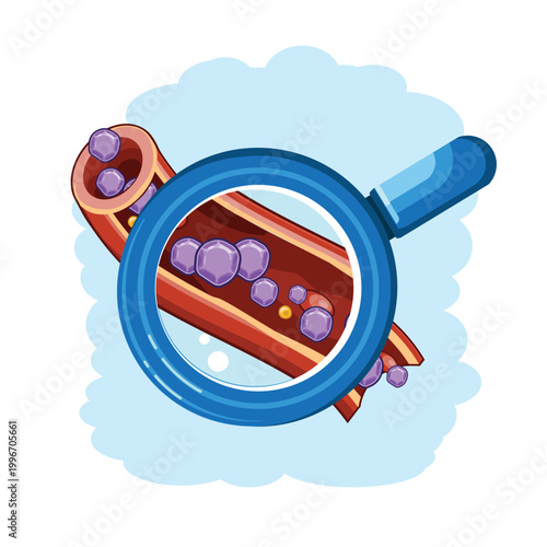 Blood Sugar Testing Concept Illustration