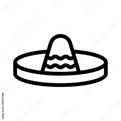 sombrero line icon