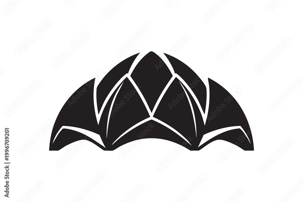 Fototapeta premium Lotus Temple Vector Illustration