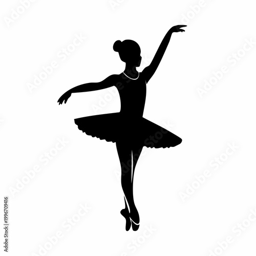 Silhouette of a Ballerina Dancing