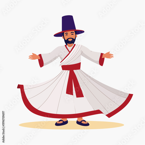 Whirling Dervish Performing Sufi Dance