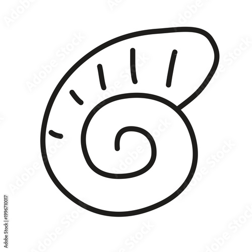 Nautilus Shell Doodle