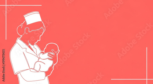  International Day of the Midwife Nurse holding a newborn baby in her arms, symbolizing care and compassion in healthcare