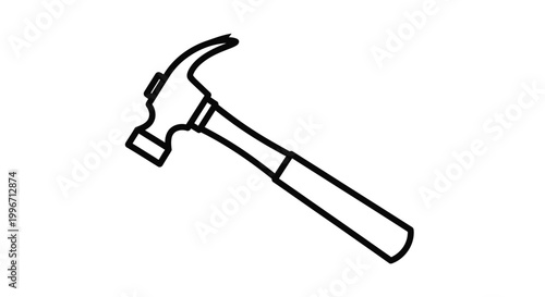hammer silhouette on transparent background high quality professional