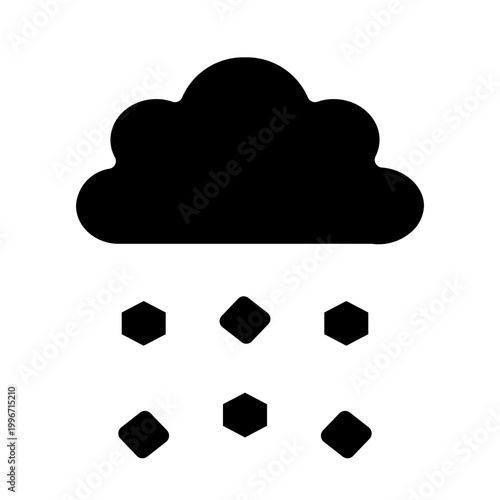 hail glyph icon