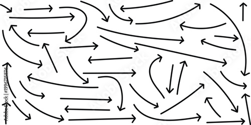 Chaotic flow field a visual representation of complex movement and direction