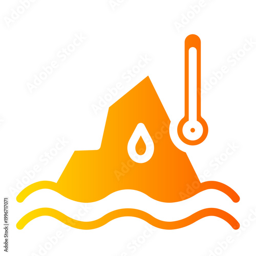 glacier gradient icon