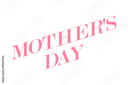 MOTHER'S DAY - 母の日を祝うシンプルなロゴマーク、Mother's Day
