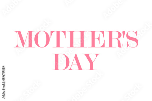MOTHER'S DAY - 母の日を祝うシンプルなロゴマーク、Mother's Day
