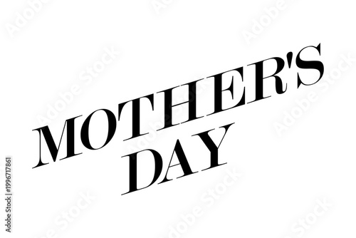 MOTHER'S DAY - 母の日を祝うシンプルなロゴマーク、Mother's Day
