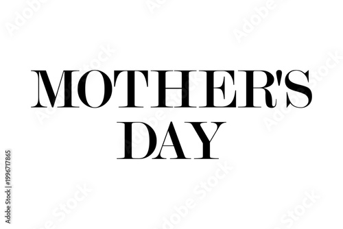 MOTHER'S DAY - 母の日を祝うシンプルなロゴマーク、Mother's Day
