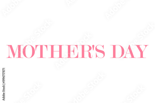 MOTHER'S DAY - 母の日を祝うシンプルなロゴマーク、Mother's Day
