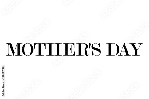 MOTHER'S DAY - 母の日を祝うシンプルなロゴマーク、Mother's Day
