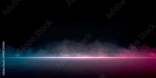 Abstract colorful background featuring stars and bright lights amidst dark blue smoke and space clouds for a high-quality night sky wallpaper design