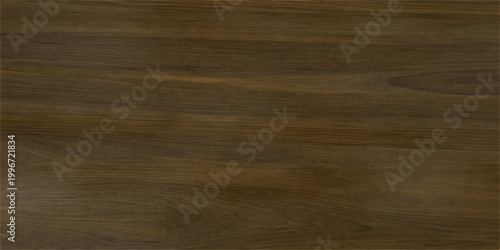 A natural dark brown oak wood texture background features an old weathered grain pattern on a textured hardwood timber plank surface for organic wall or floor design material