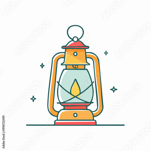 Vintage Lantern Illustration