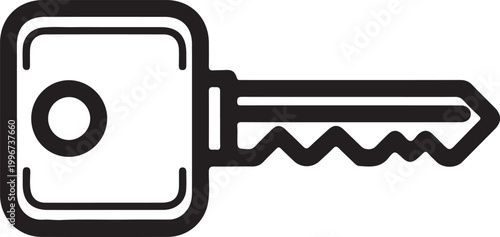 Black and white of a padlock with a chain link, eps format security