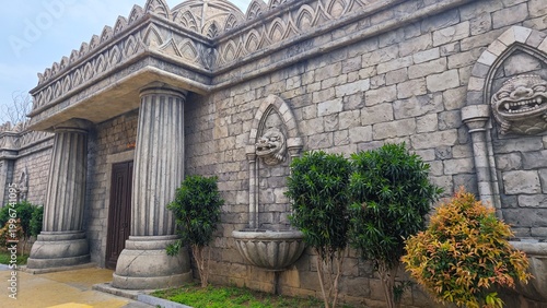 entrance to the church of st john the baptist