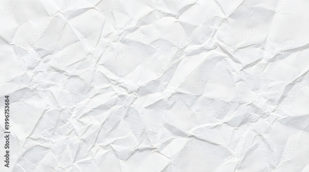 Fototapeta premium Crumpled white paper texture